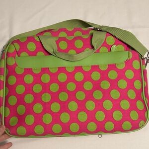 Polka Dot Pink and Green Women's Bag